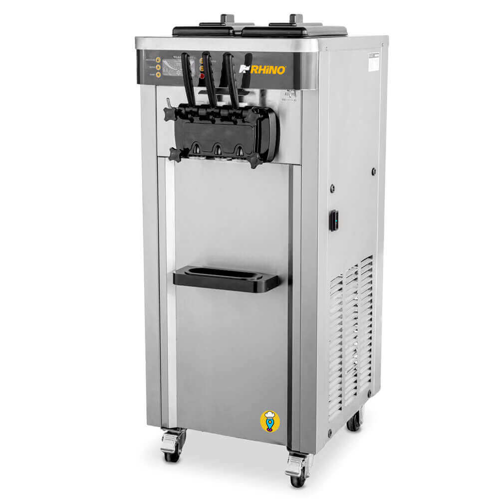 Máquinas de helado suave Refrigeración Rhino para negocio
