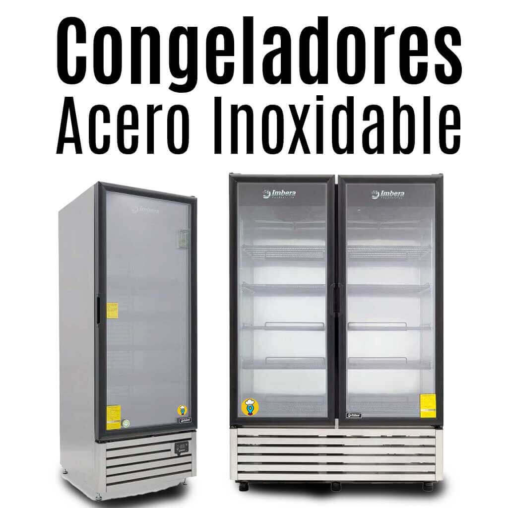 Congelador Imbera de acero inoxidable para negocio