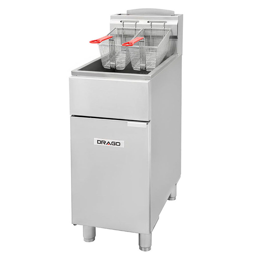 Freidoras a gas Drago para cocina industrial y negocio de alimentos