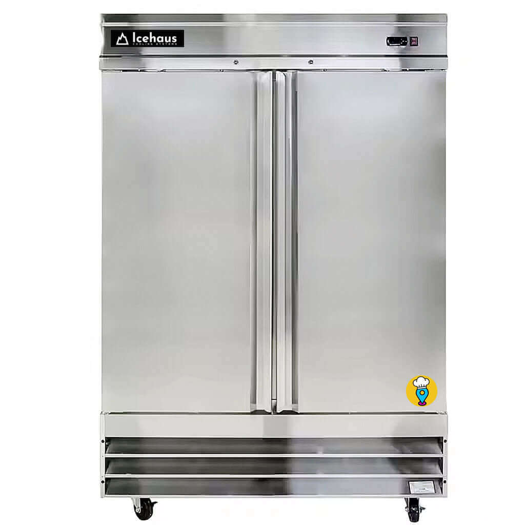 Refrigerador vertical puertas sólidas para restaurante y cocina comercial
