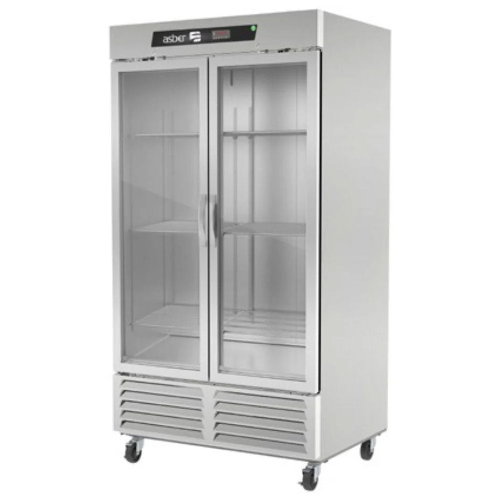 Refrigerador puerta de cristal Asber para negocio