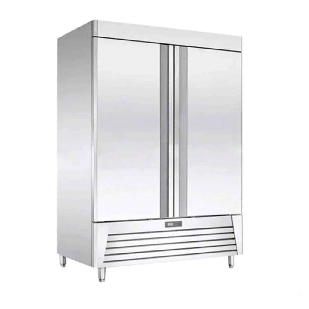 Refrigerador vertical Migsa industrial de puerta sólida en acero inoxidable para conservación de alimentos