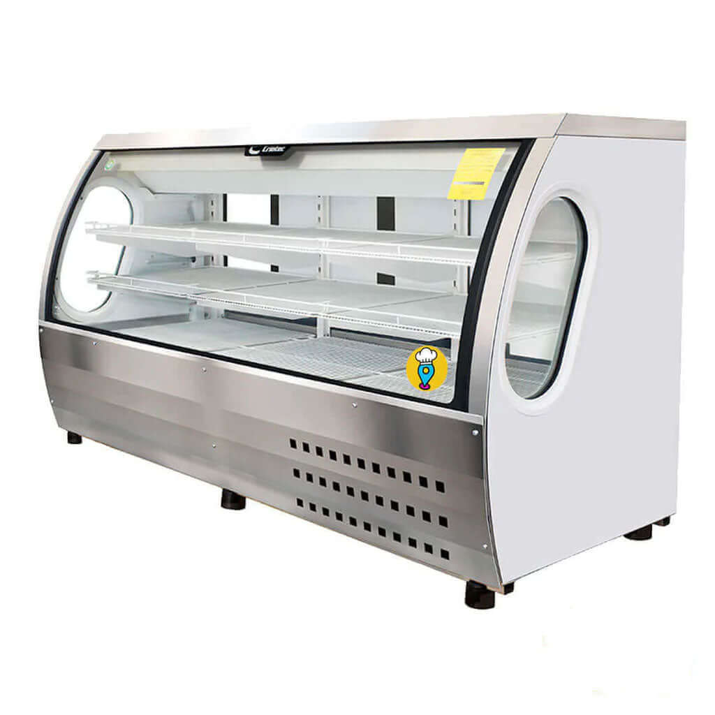 Vitrina cremera Criotec para exhibición de quesos y lácteos