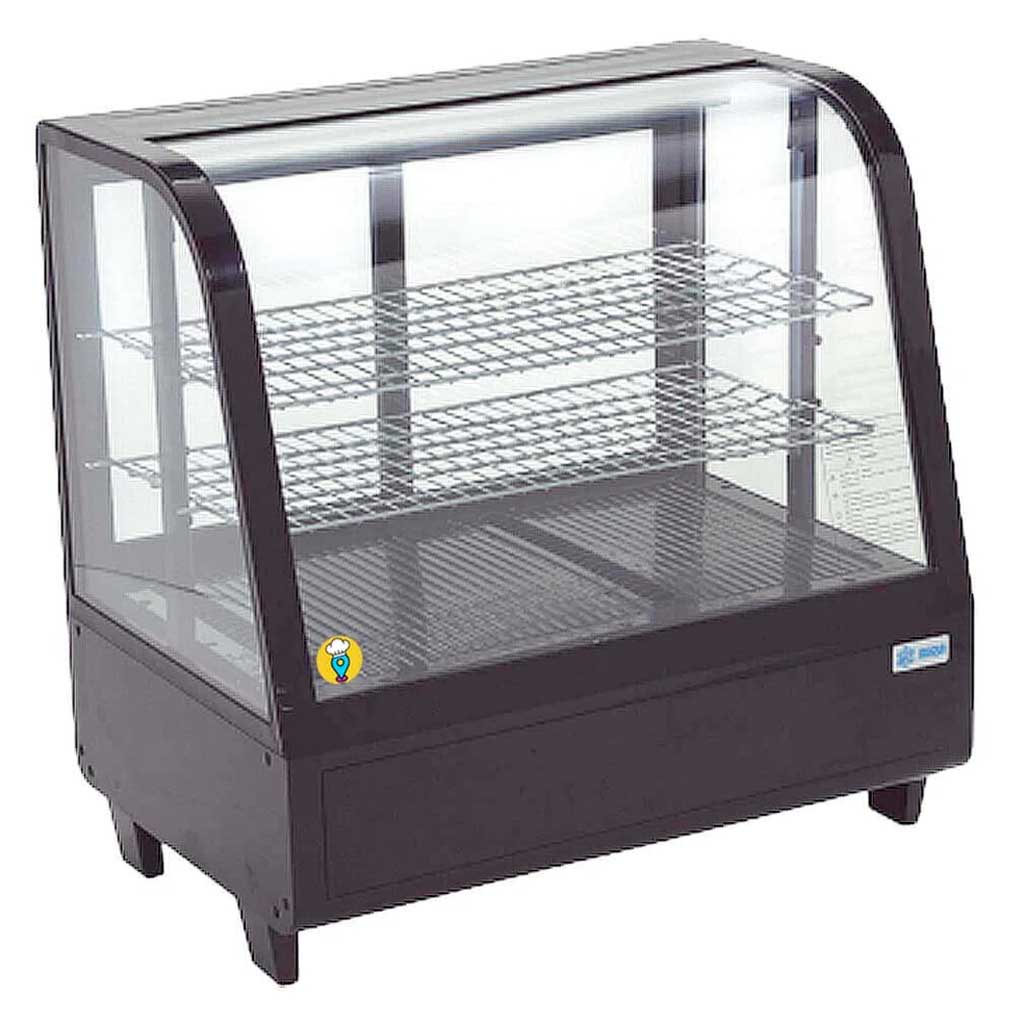 Vitrinas refrigeradas sobre mostrador para exhibición y conservación de alimentos frescos