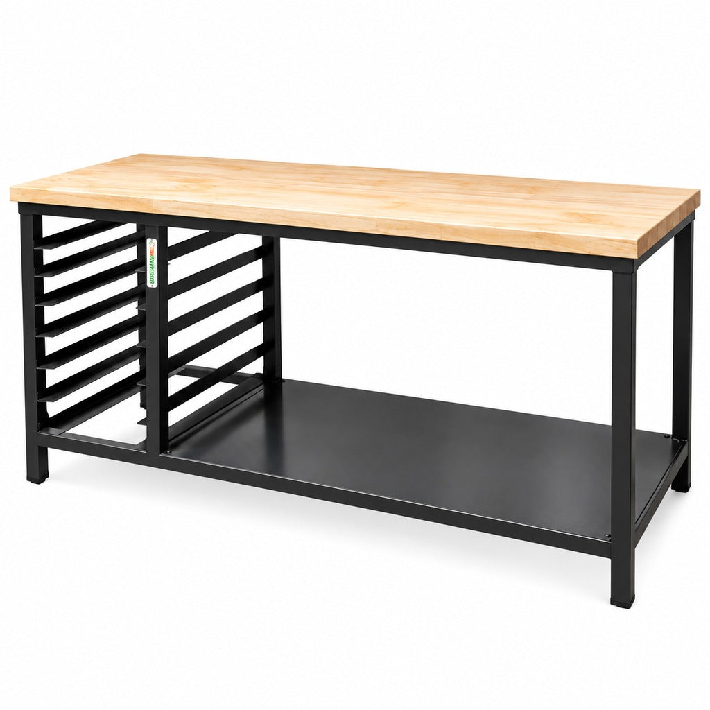 Mesa grande Bathammex MGM cubierta de madera 240 cm foto principal