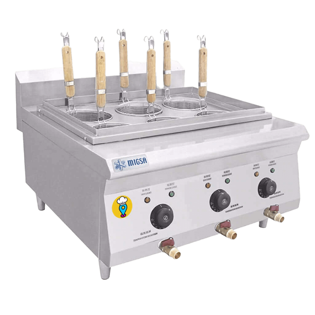 Cocedor de Pastas de 6 Canastillas MIGSA - BN600-E605-Cocedores de Pastas-MIGSA-ElLugarDelChef.com