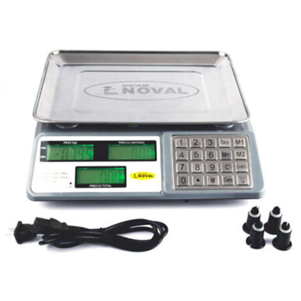 Bascula-comercial-digital-noval-N-40T-lateral-con-accesorios