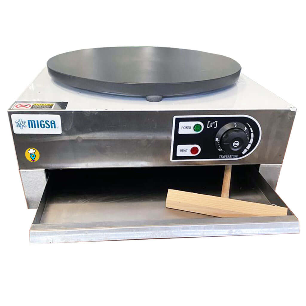 Crepera migsa electrica EM1 version charola abierta