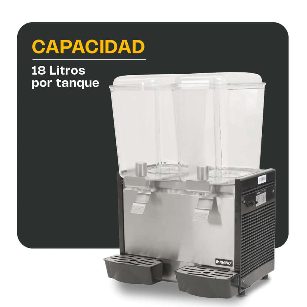 Dispensador-de-bebidas-frias-rhino-DISBEF-2T-capacidad-18-litros-por-tanque