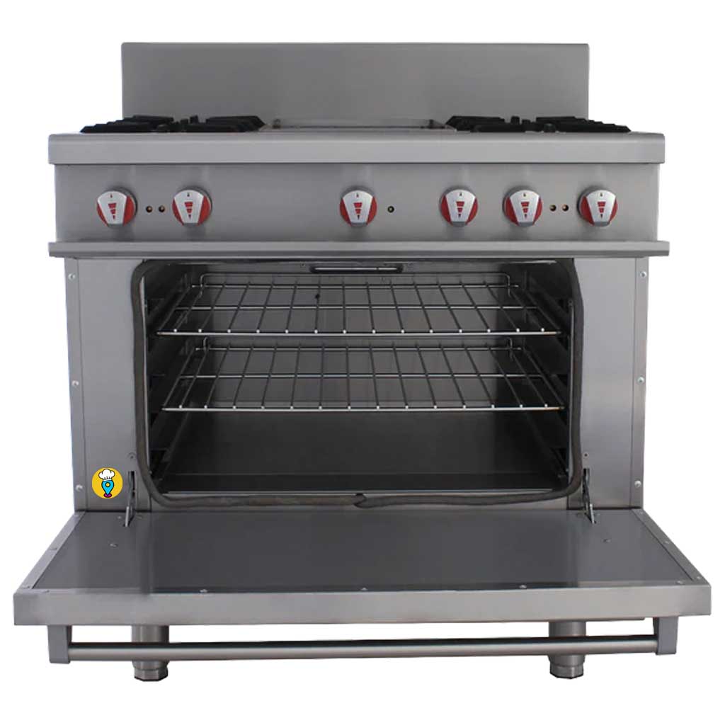 Estufa 4 Parrillas, Plancha y Horno DRAGO - CG-41P