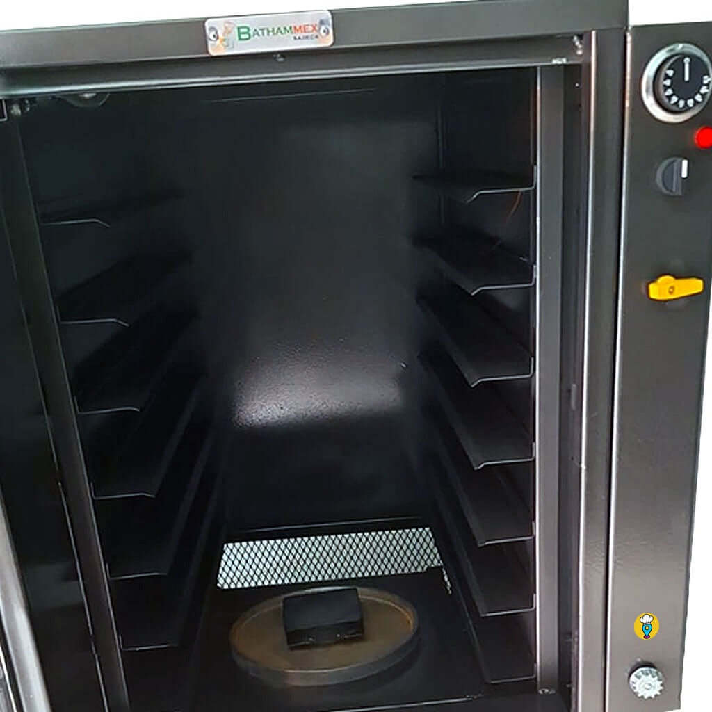 fermentadora para pan bathammex 7 charolas puerta abierta