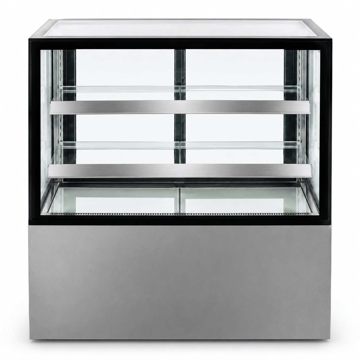 Vitrina refrigerada Gelum-Deli GD-VFG-PR-150-3 de 19.4 ft³ para pasteles y postres