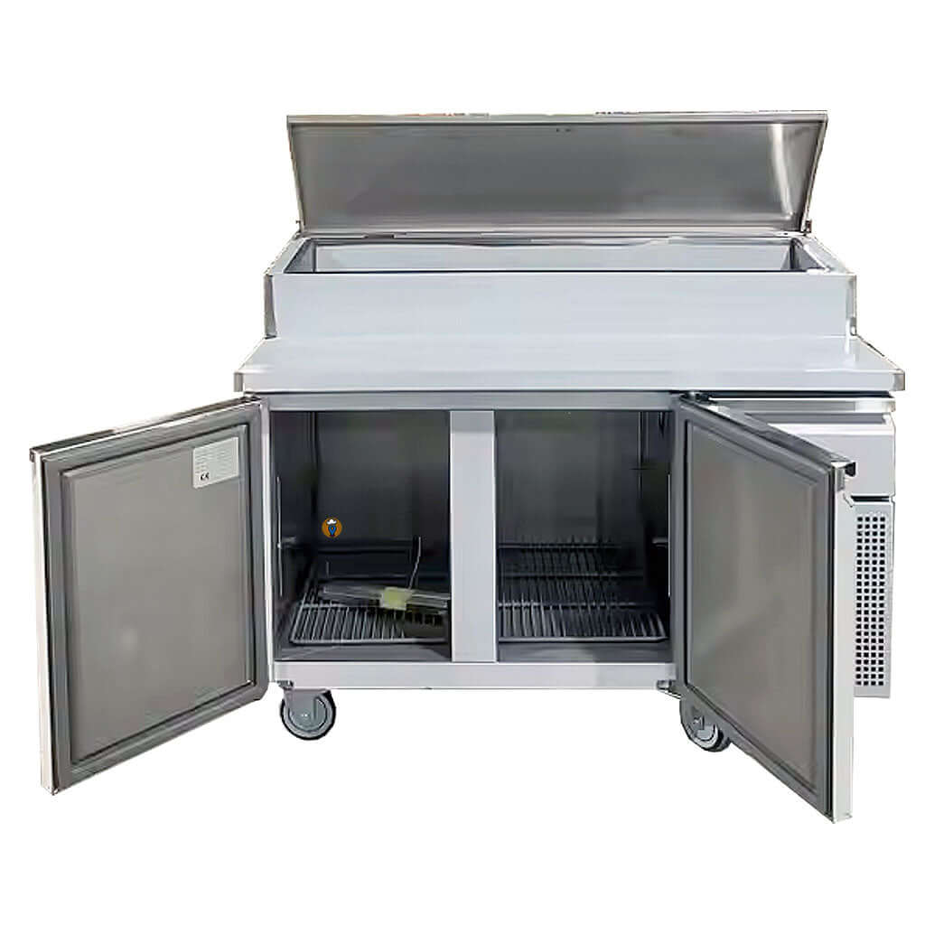 Mesa-fria-para-pizza-icehaus-MP-1P-SS-02-puertas-abiertas