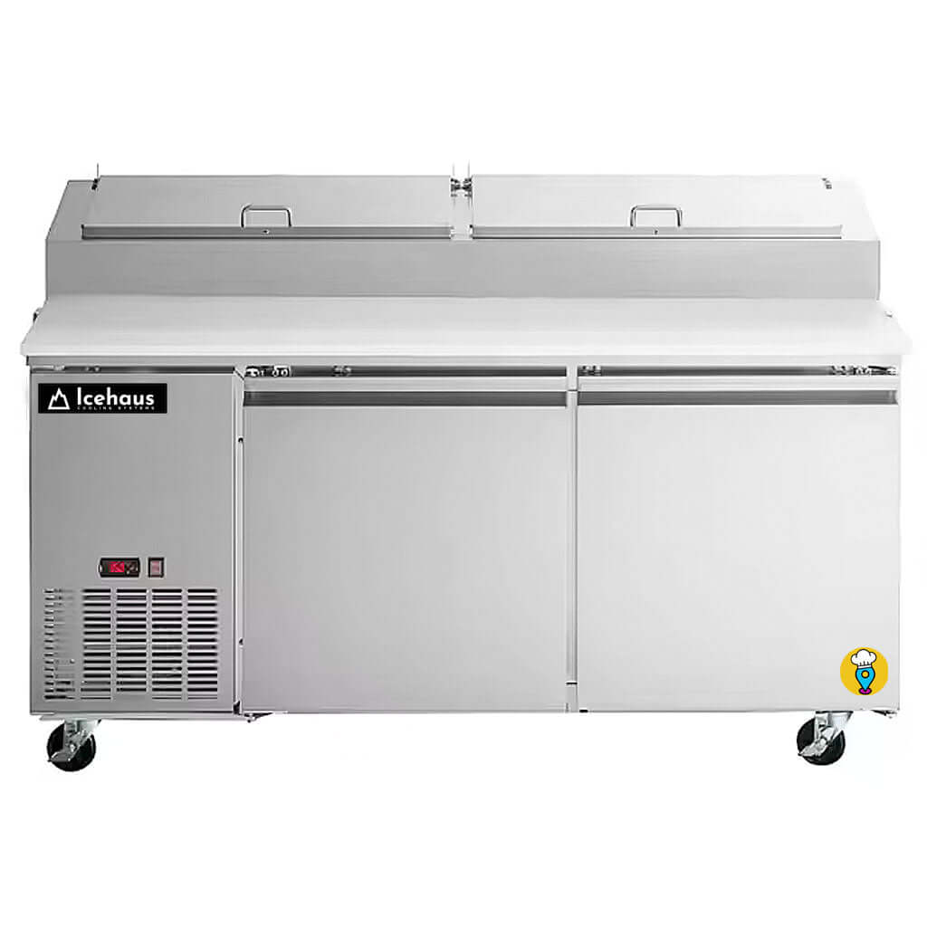 Mesa-fria-para-pizza-icehaus-MP-2P-SS-02-frente-acero-inoxidable