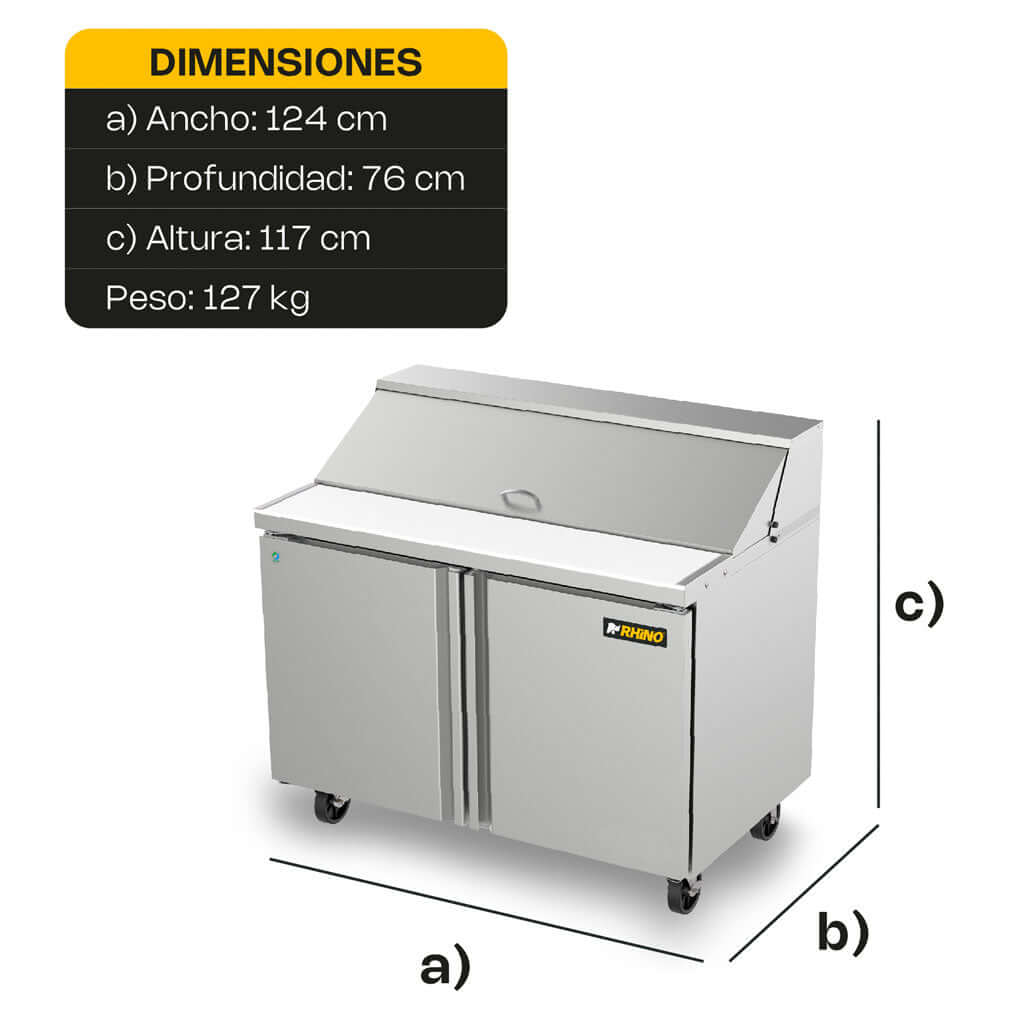Mesa-refrigeradas-de-preparacion-Rhino-MERSAL-48-medidas