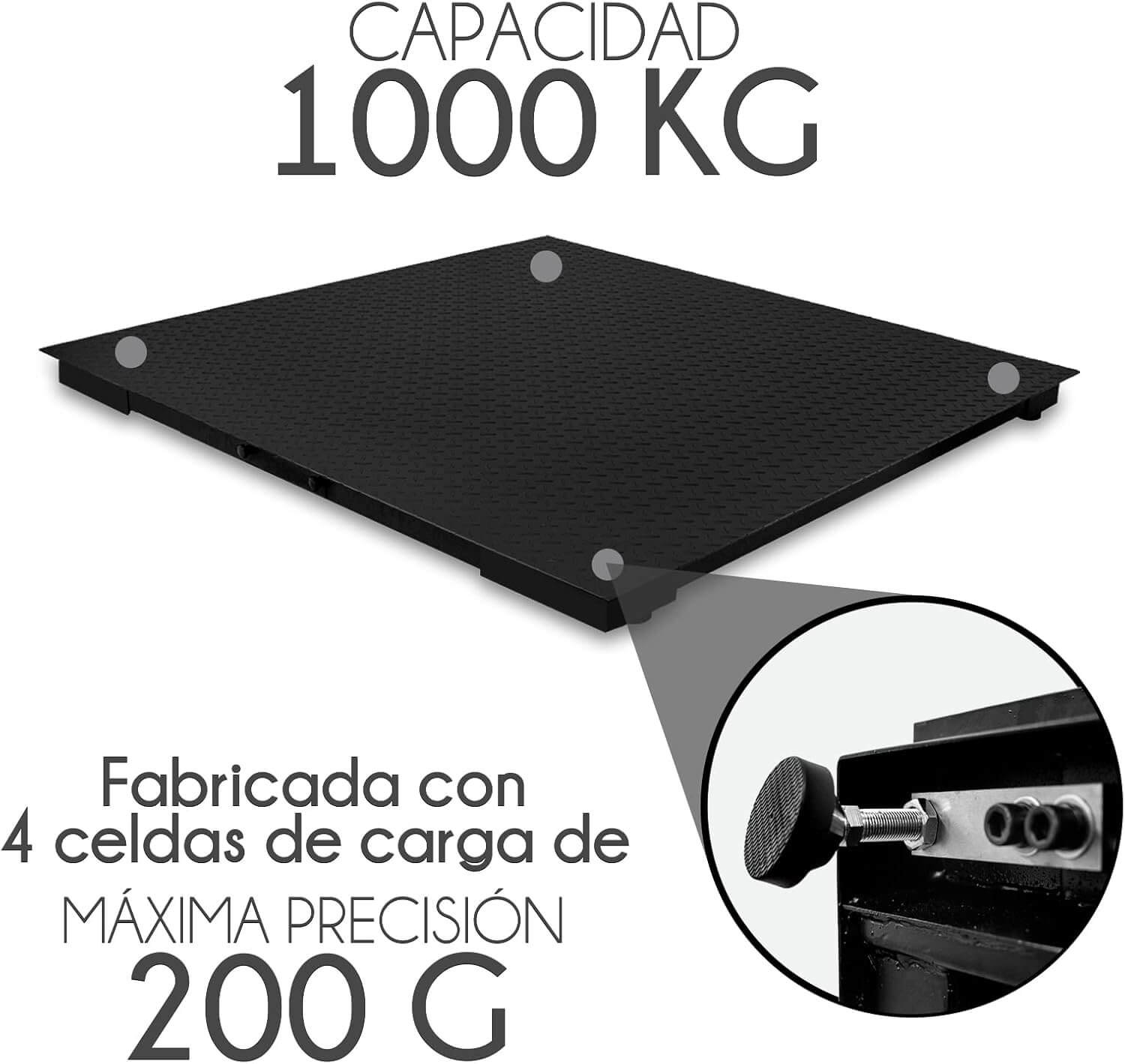 Plataforma de pesaje industrial Rhino modelo PLABA-9