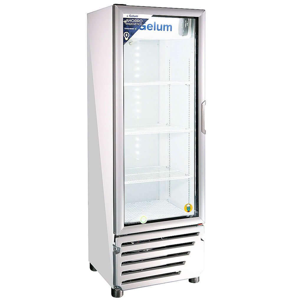 refrigerador con puerta de vidrio gelum vr-12 lateral
