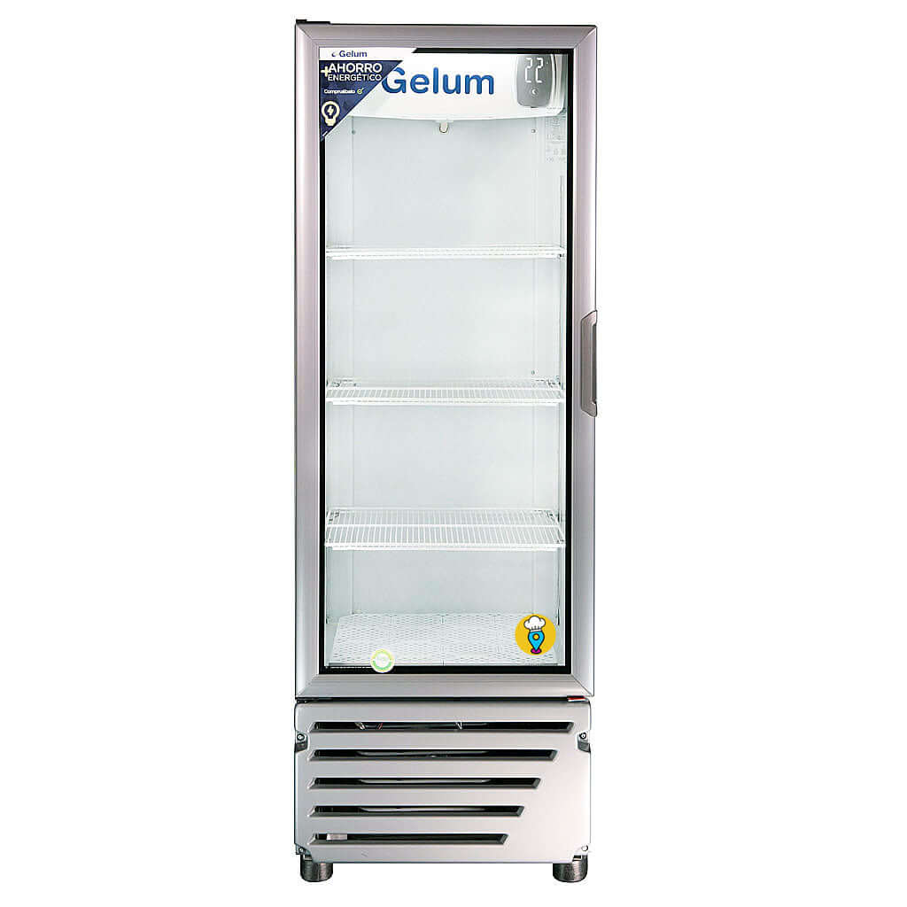 refrigerador con puerta de vidrio gelum vr-12