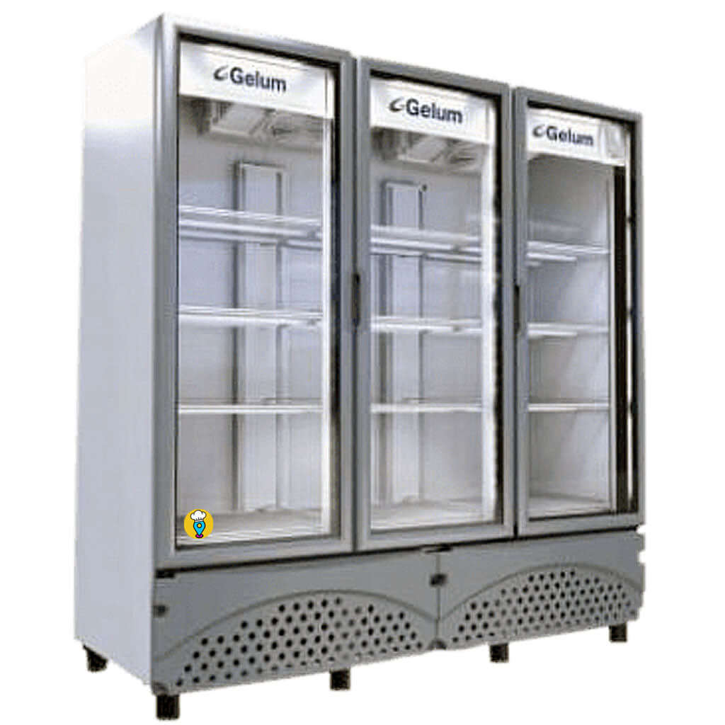 Refrigerador Gelum G3T-72-3-G con Puertas de Vidrio