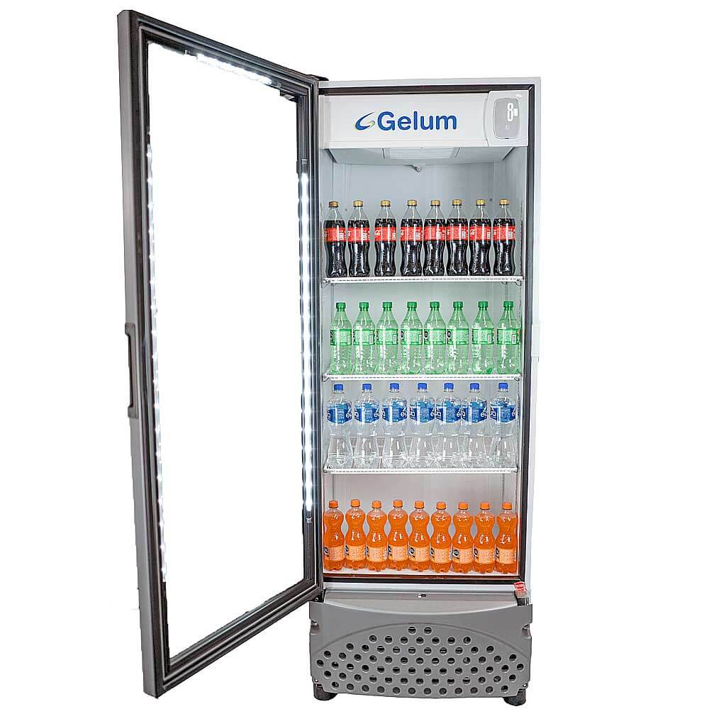 Refrigerador-puerta-de-vidrio-Gelum-VR-20-puerta-abierta-producto