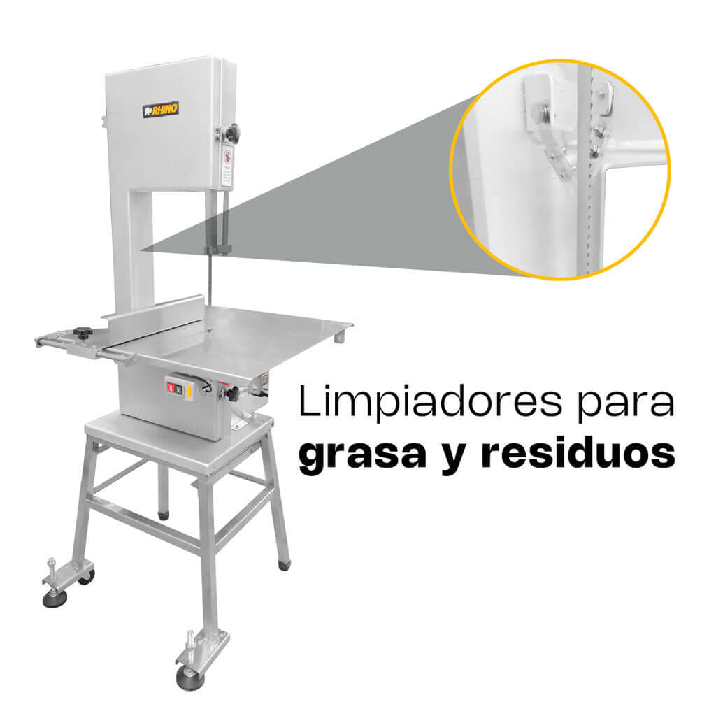 Sierra-para-carniceria-Rhino-SICA-222-limpiadores-para-grasa-y-residuos