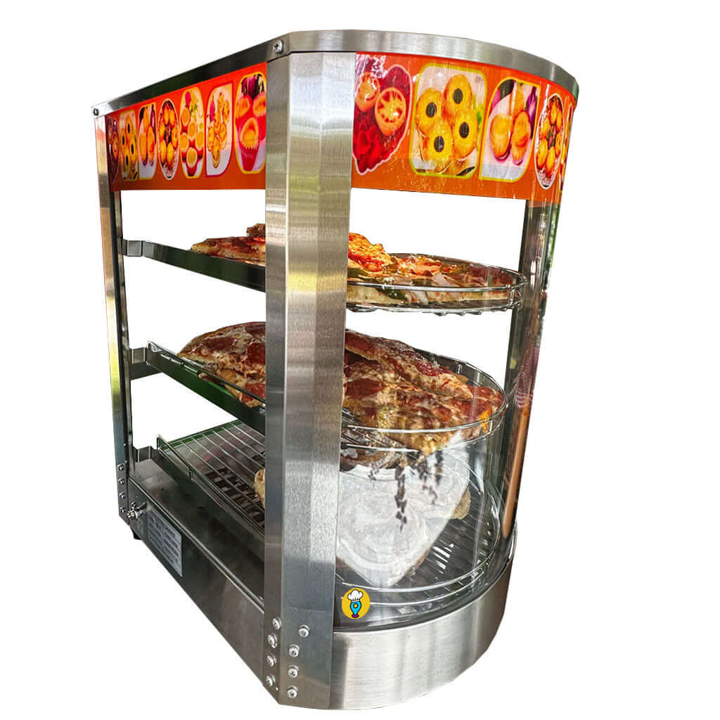 Vitrina Migsa Exhibidor Caliente Vidrio Curvo - HW-1P