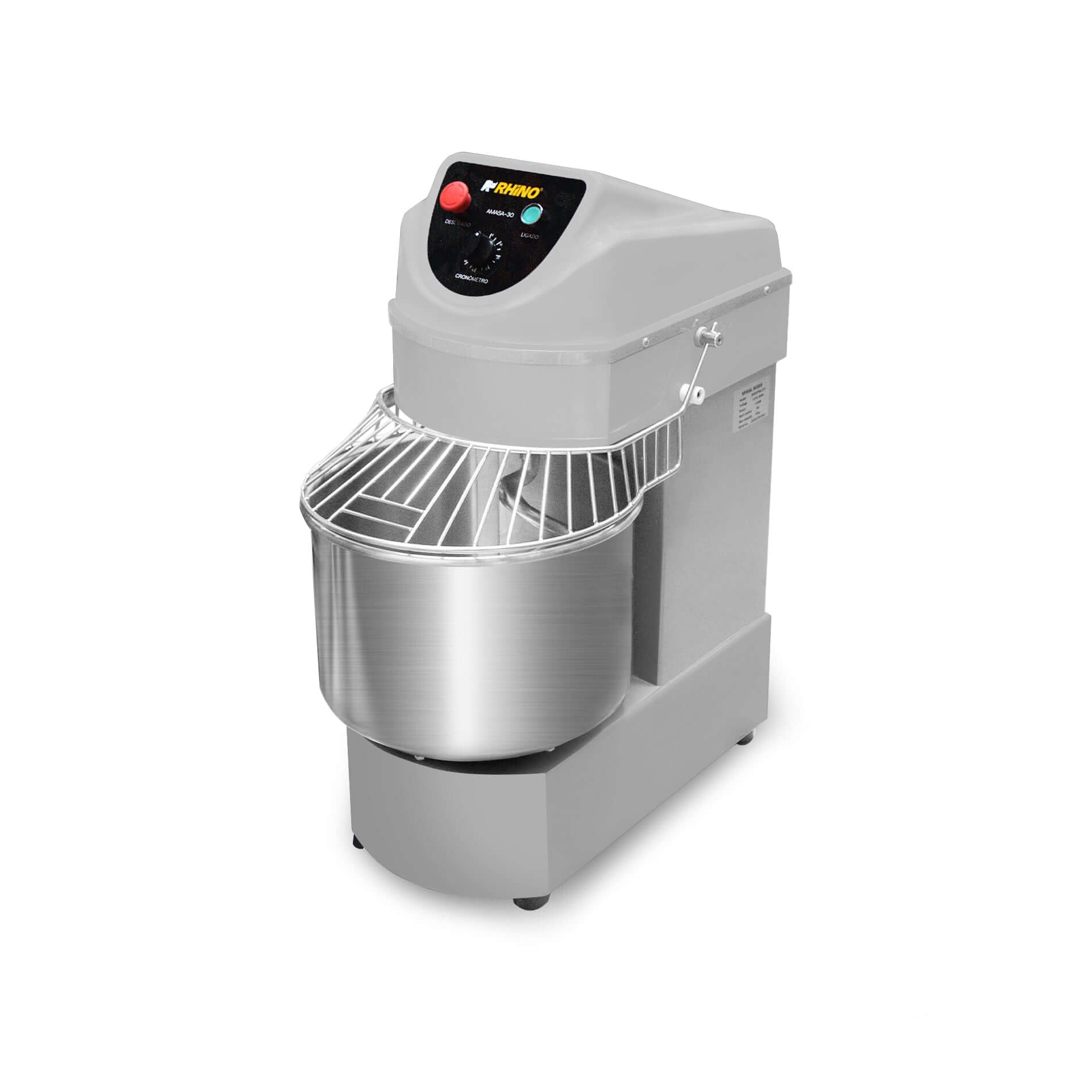 Máquina amasadora Rhino para pan, pizza y repostería