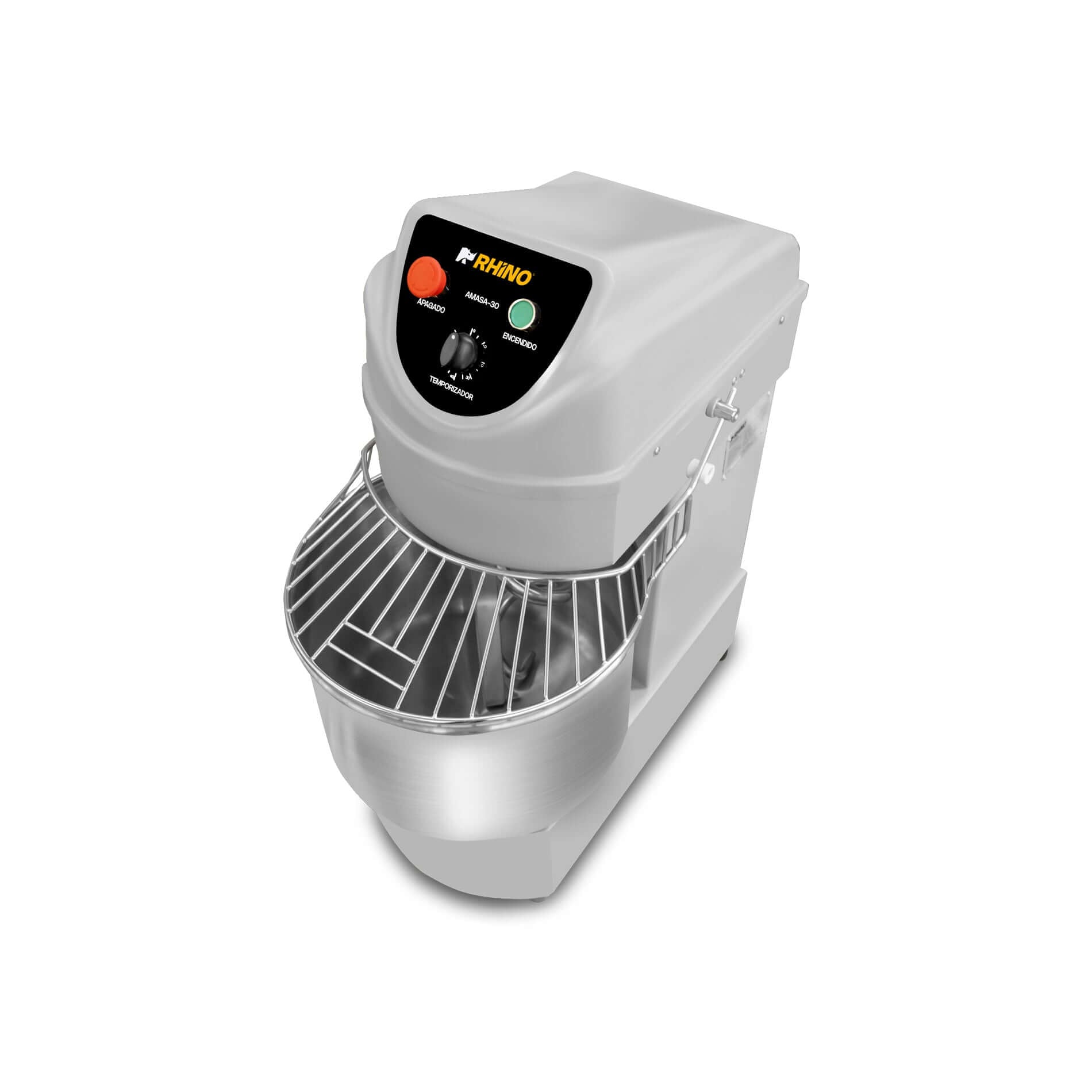 Amasadora de harina Rhino AMASA-30 en uso profesional