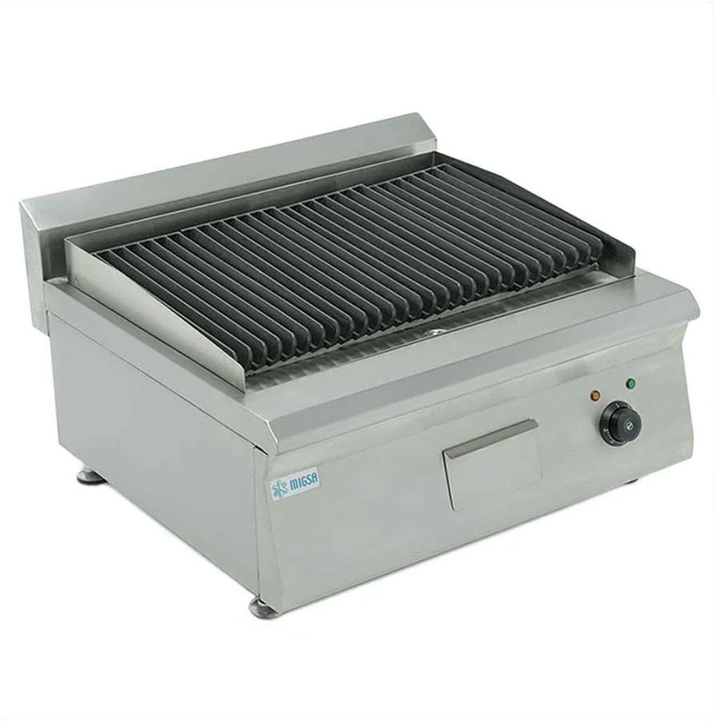 Asador Migsa BN600-E606 para restaurantes, parrilla de fundicion, 220V
