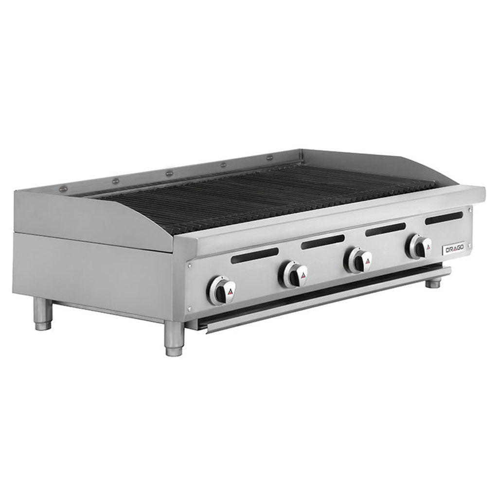 Controles y perillas del asador Drago AG-4R 4 quemadores