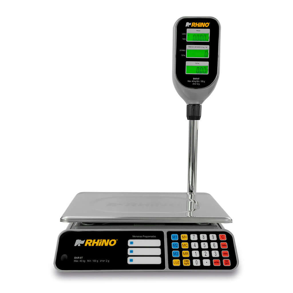 Báscula comercial Rhino BAR-8T vista frontal