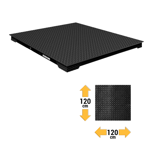 Bascula de plataforma industrial Rhino modelo PLABA-12 vista lateral