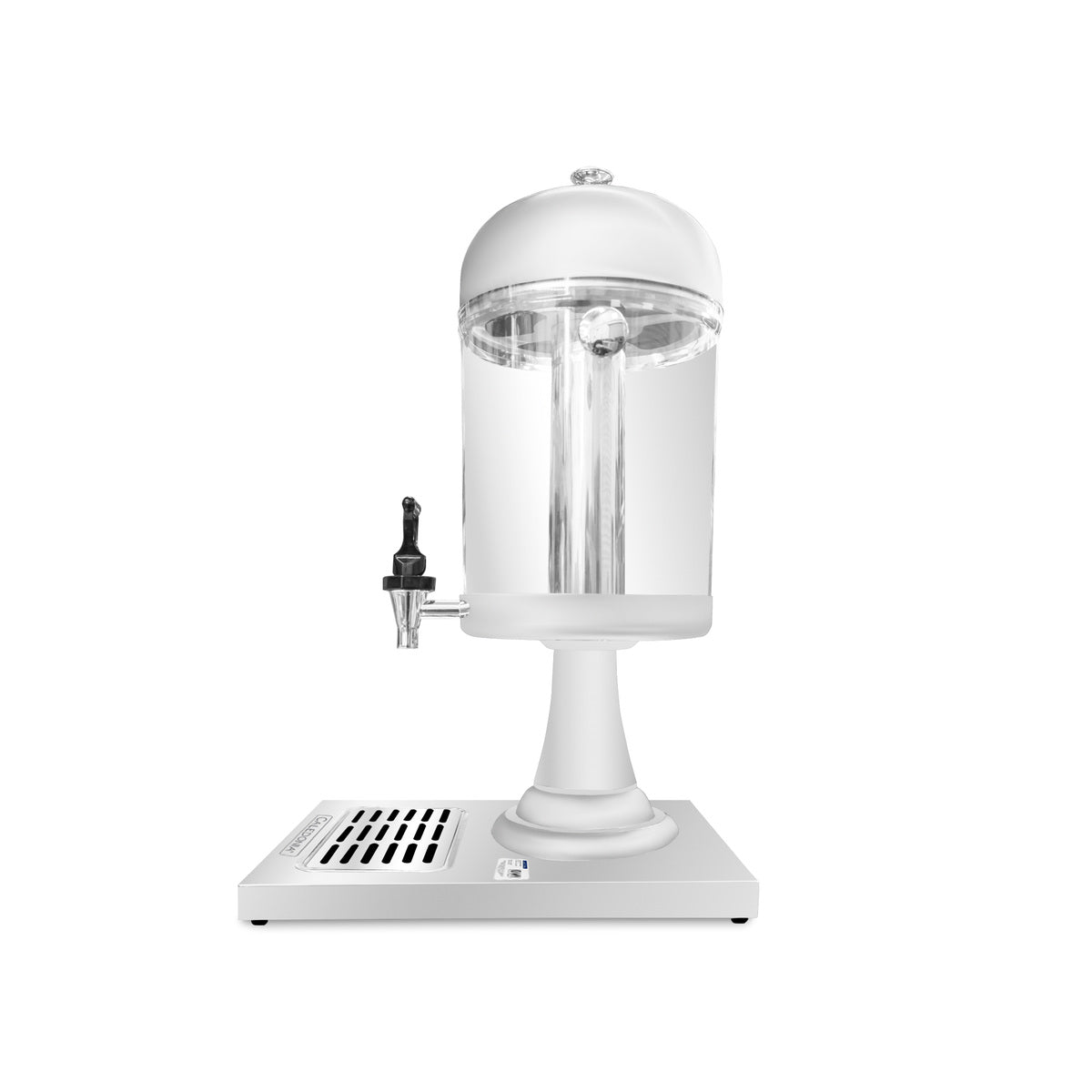 Dispensador cilíndrico Caledonia DISJU-8 capacidad de 8 litros con tubo central para hielo y bandeja antigoteo - vista 5 del equipo