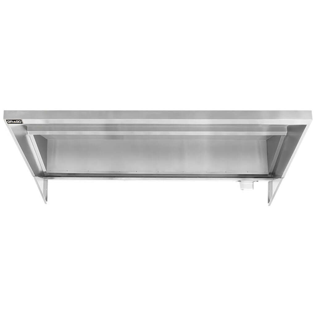 Campana para cocina Drago MC-08-00 vista inferior con area de captacion