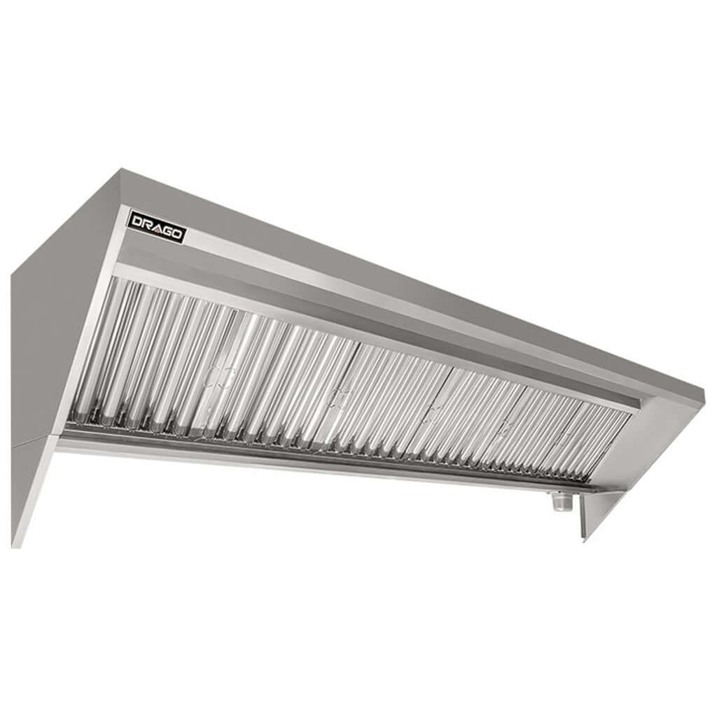 Campana para cocina industrial Drago MC-10-00 de 304 cm vista frontal