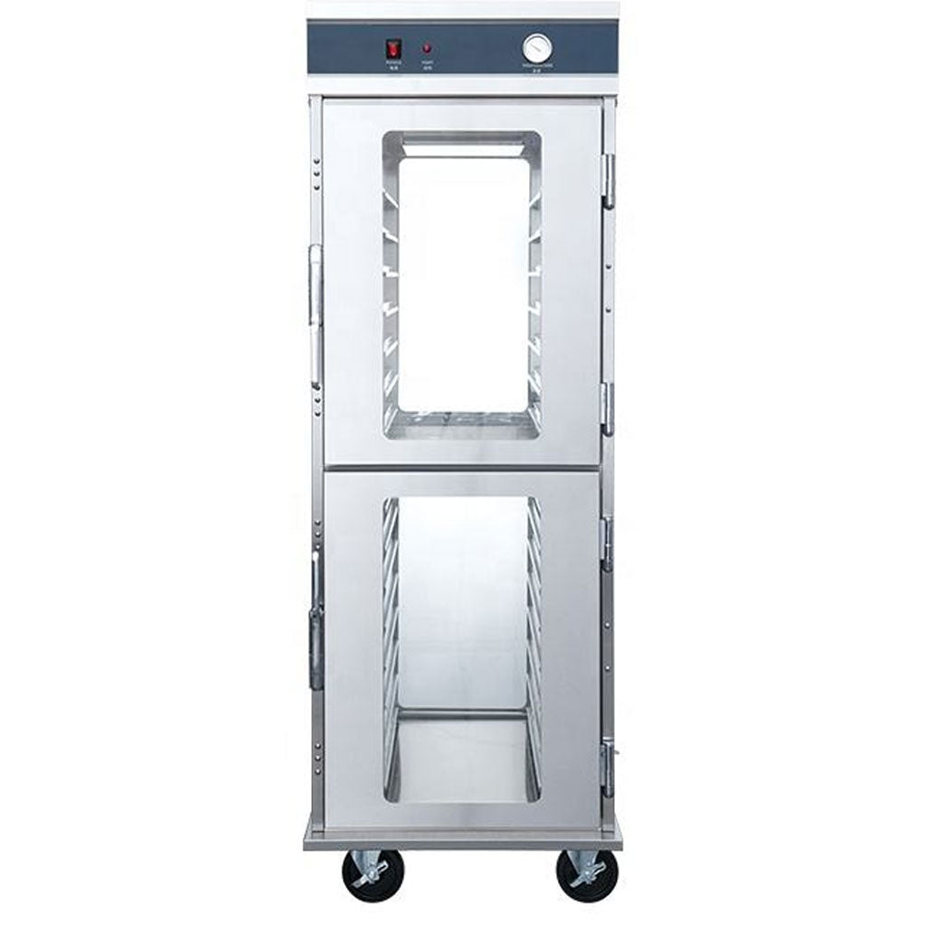 Carro caliente banquetero Migsa UFC-P con 4 puertas y ventanas de cristal