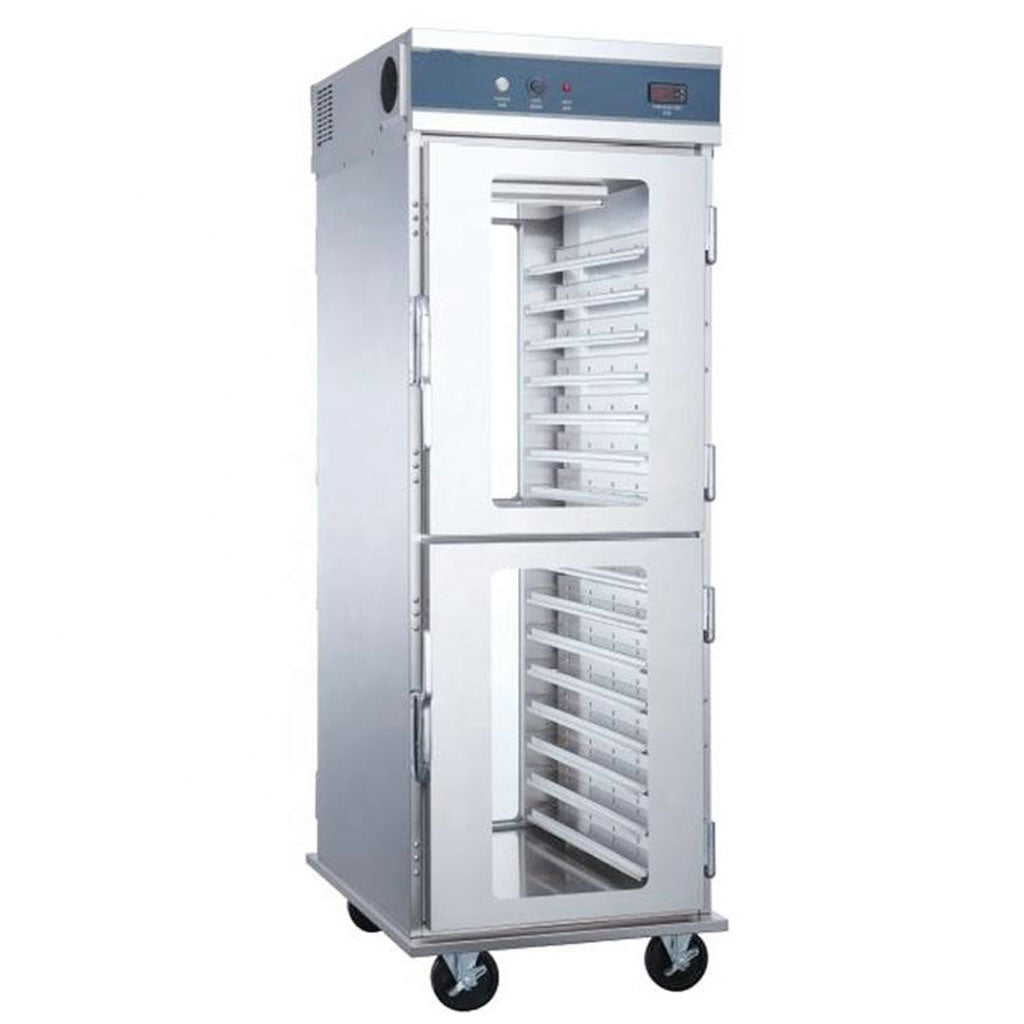 Carro caliente Passthrough Migsa UFC-P vista frontal en acero inoxidable