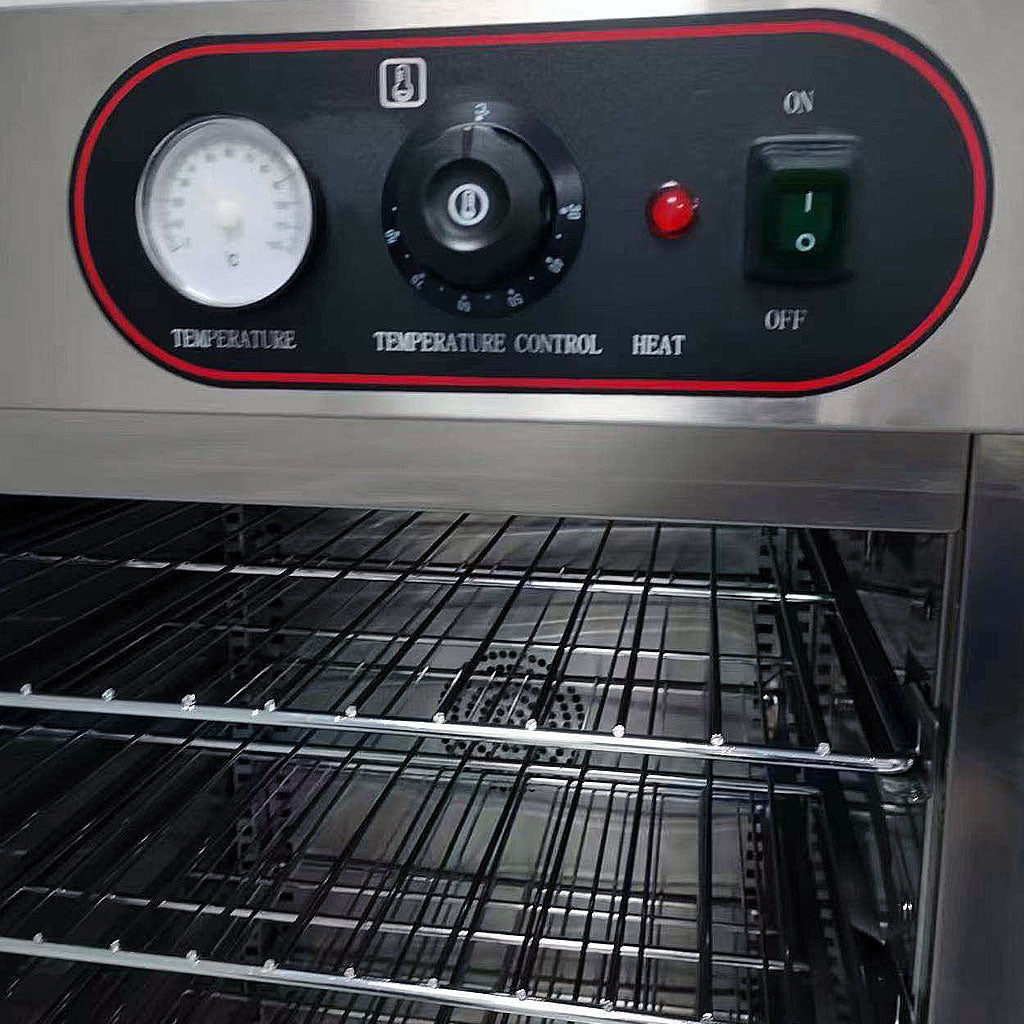 Carro caliente para comida Migsa FW-11 con ruedas de 7 pulgadas y frenos