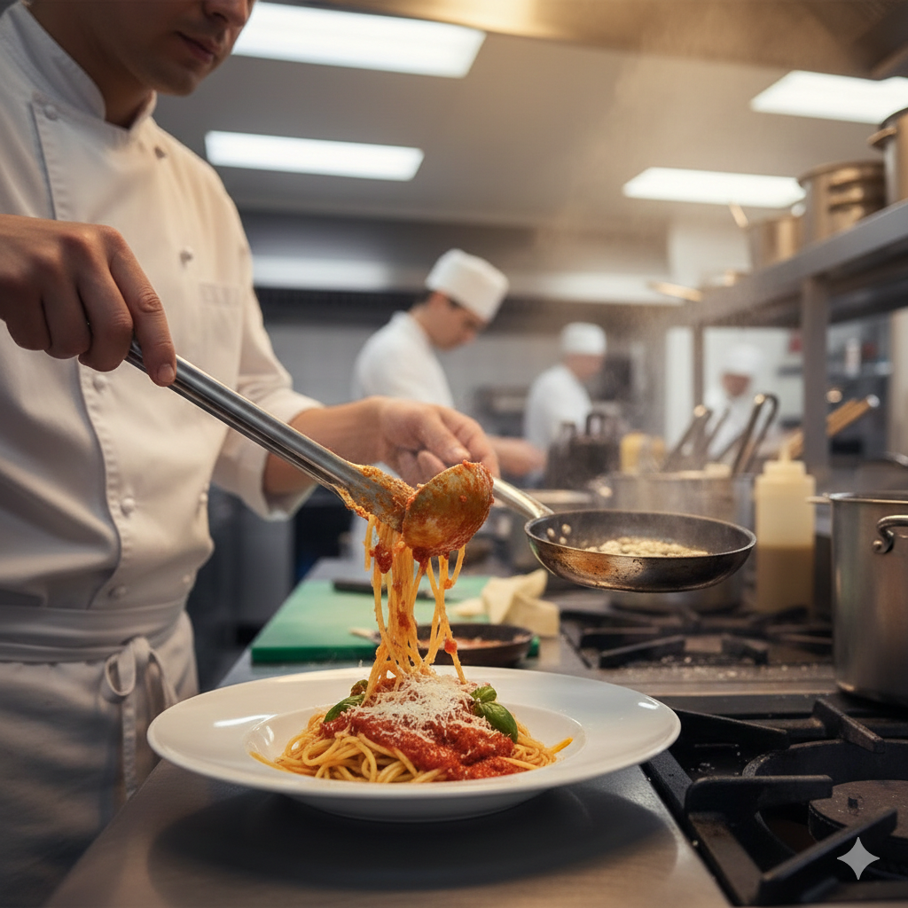 Cocedor de pasta Migsa BN600-E605 con 3 tinas independientes