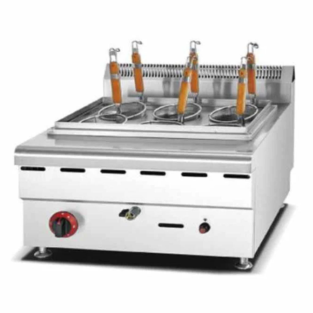 Cocedor de pasta industrial Migsa HGL-610 a gas vista frontal