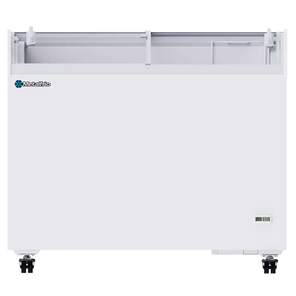 Congelador horizontal Metalfrio CHC300 puertas corredizas de cristal con cerradura