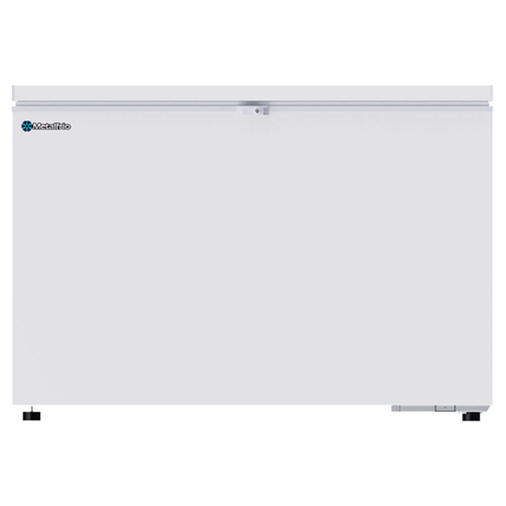 Congelador Metalfrio CPC15 horizontal con tapa espumada, vista interior para fácil limpieza.