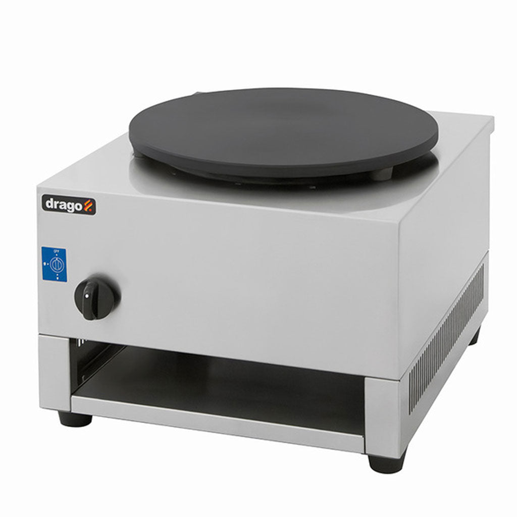 Plancha de hierro fundido 40 cm de la crepera a gas Drago CM-1G