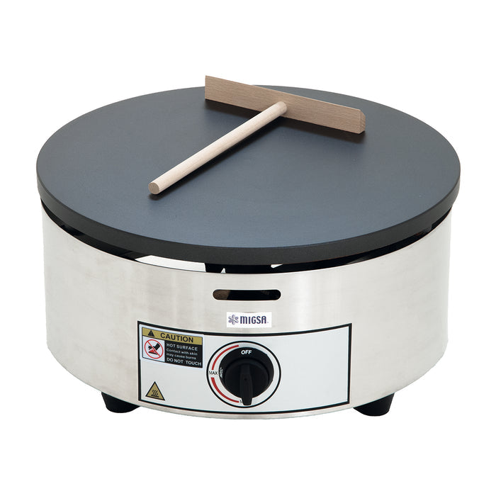 Crepera circular a gas LP MIGSA CM-04G de 40 cm, fotografía oficial del fabricante