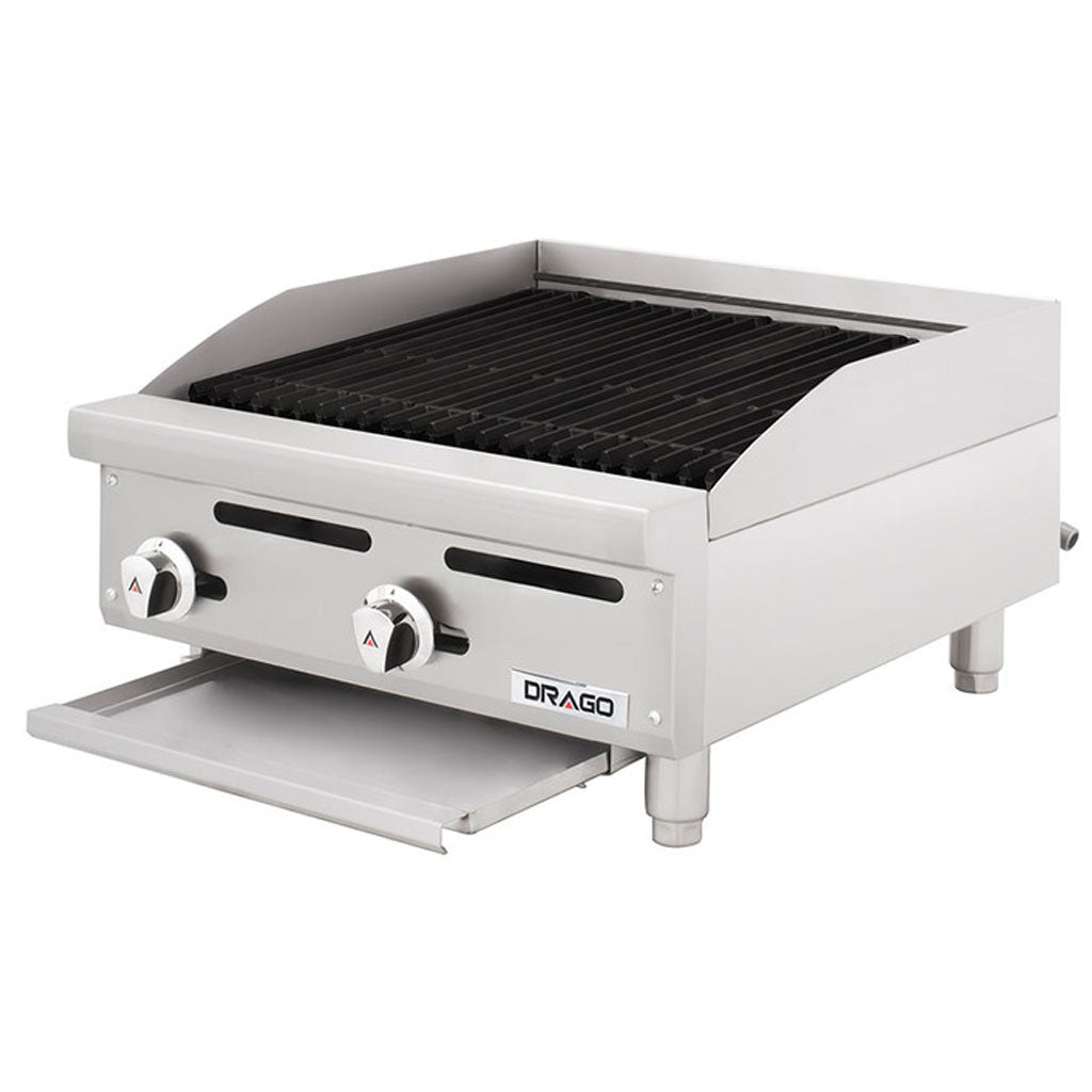 Bandeja recolectora de grasa del asador a gas Drago AG-2R para limpieza fácil