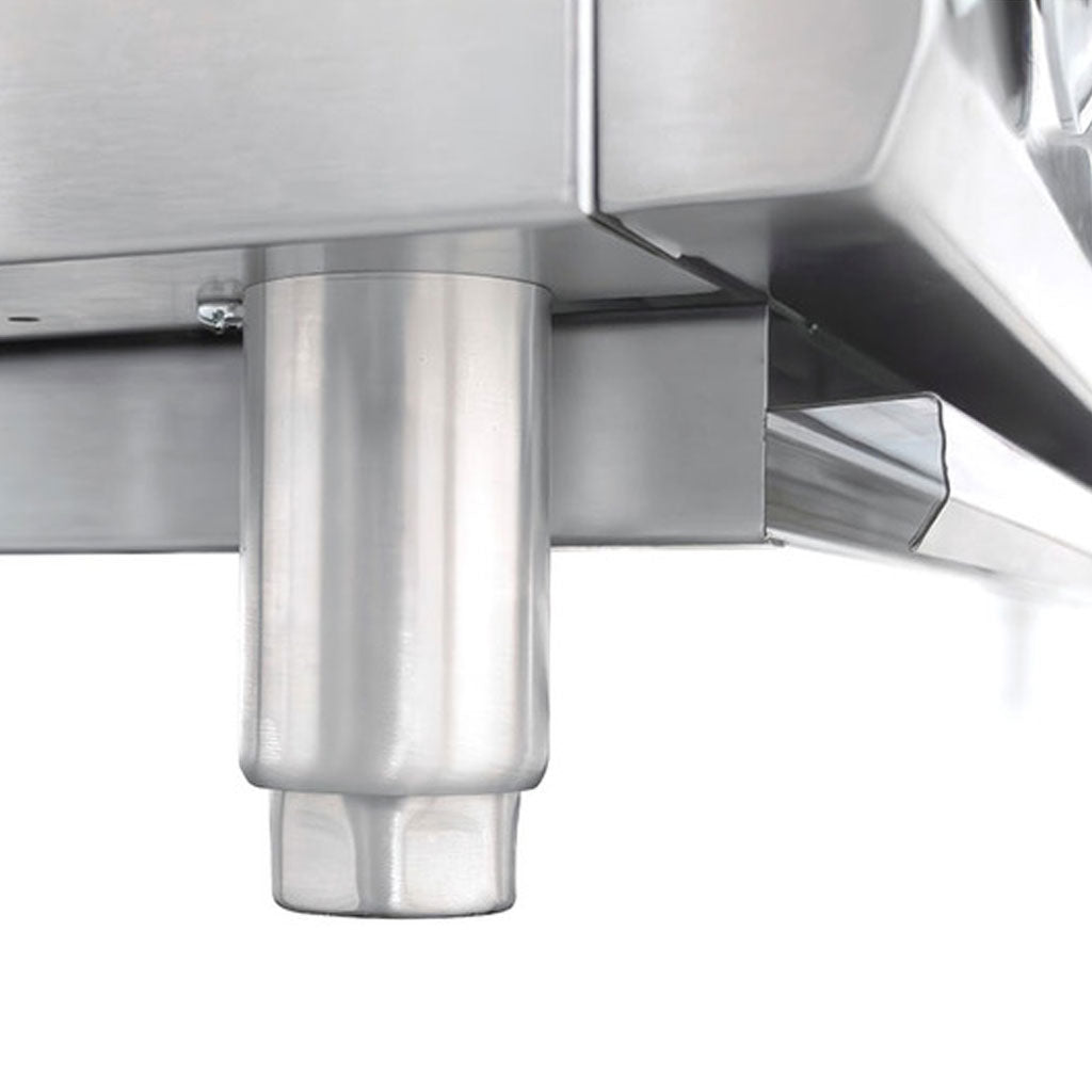 Acabado en acero inoxidable del asador Drago AG-2R para cocina industrial