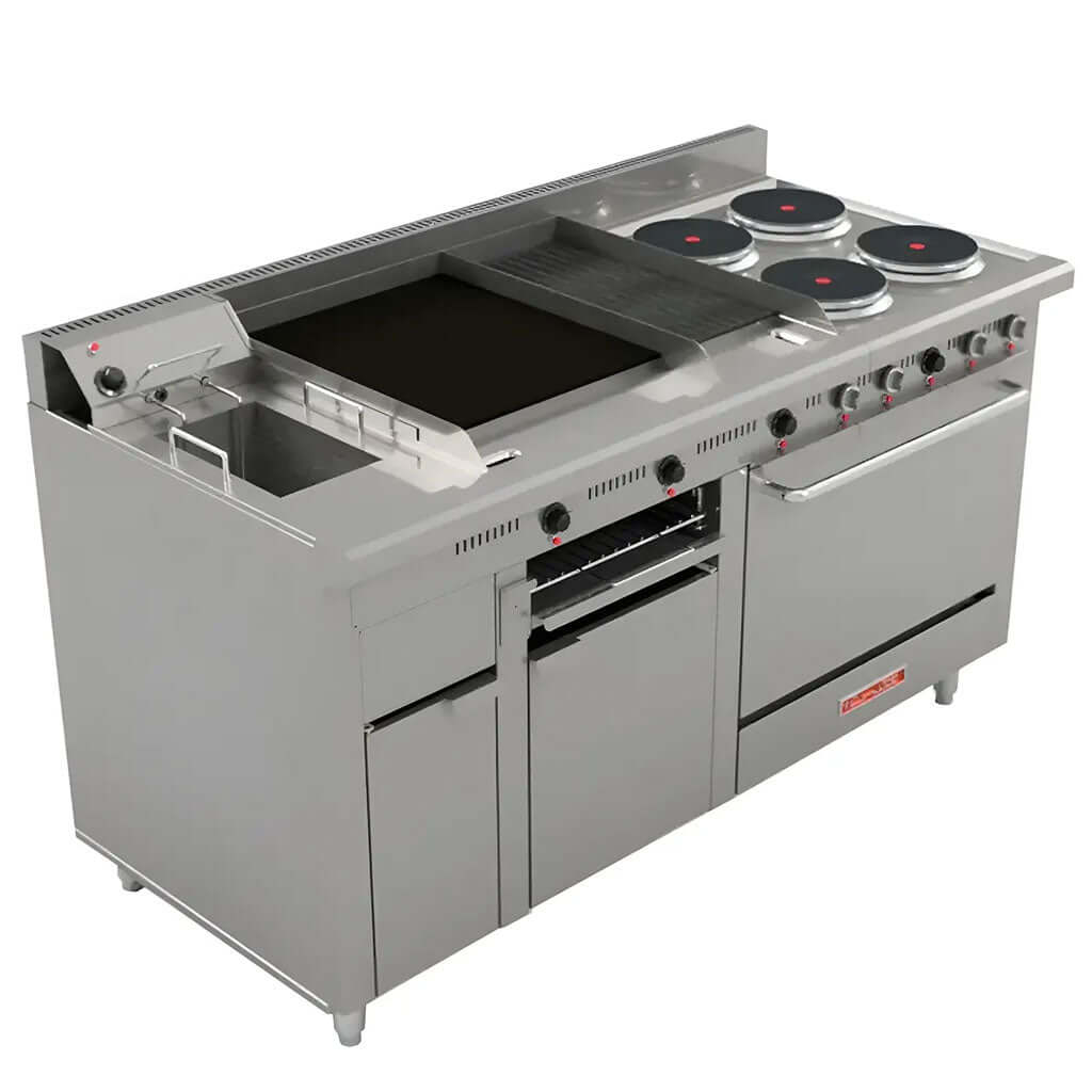 Estufa Industrial Eléctrica Coriat Múltiple-E-Master Multifuncional (4 Platos + Horno)