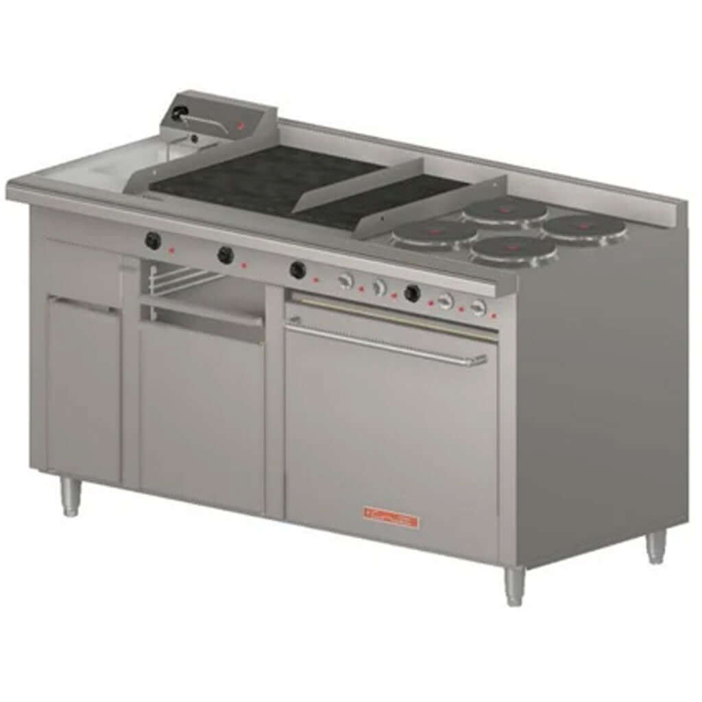 Estufa Industrial Eléctrica Coriat Múltiple-E-Master Multifuncional (4 Platos + Horno)