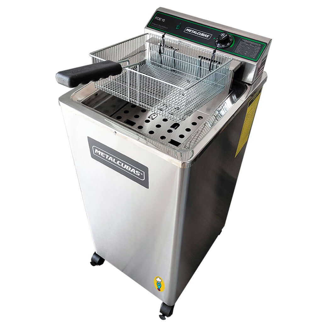 Freidora Eléctrica Industrial FOE15P - Potencia y Eficiencia para tu Negocio Gastronómico