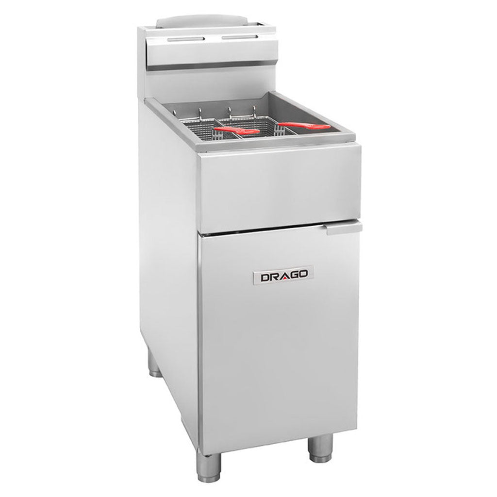 Freidora industrial de gas Drago FG-21 RS 21 litros vista frontal